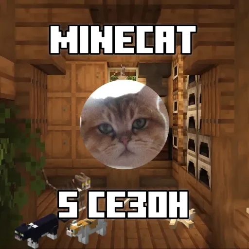 Ekran görüntüsü 1. Minecat SMP [1.7.10-1.21.11] SMP сервер с 1 булавой, голосовым чатом, кастомным дата-паком и миром 6000х6000!